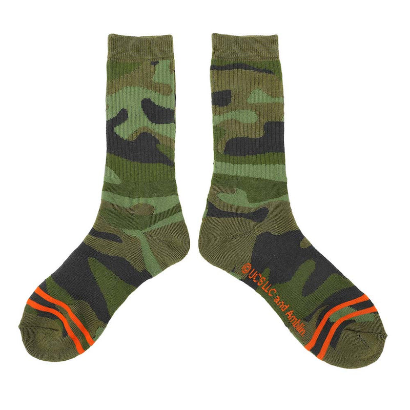 Jurassic Park Camo Woven Patch Crew Socks