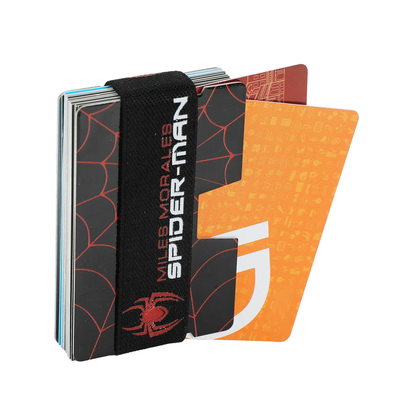 Marvel Miles Morales Game Mask & Logo Metal Card Wallet