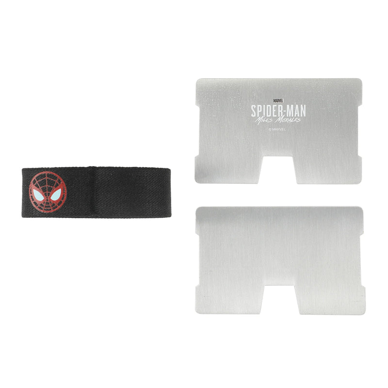 Marvel Miles Morales Game Mask & Logo Metal Card Wallet