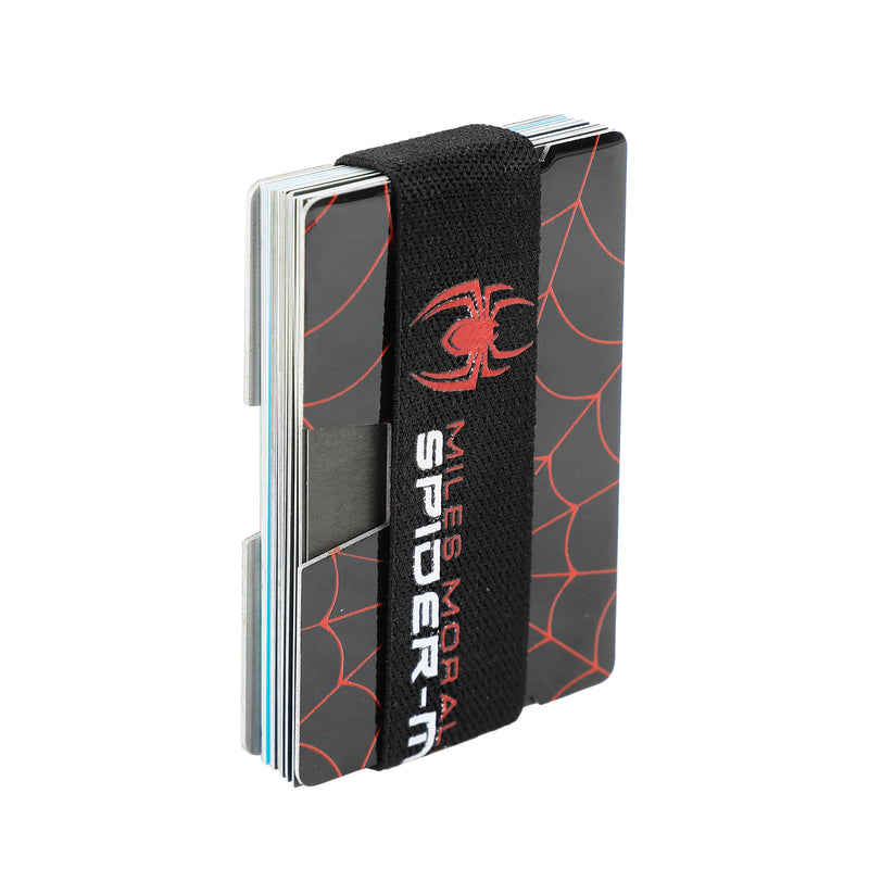 Marvel Miles Morales Game Mask & Logo Metal Card Wallet