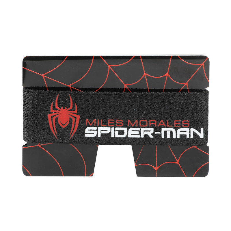 Marvel Miles Morales Game Mask & Logo Metal Card Wallet