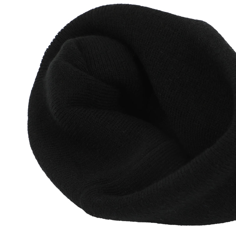 DC Comics Superman Logo Embroidered Black Cuff Beanie