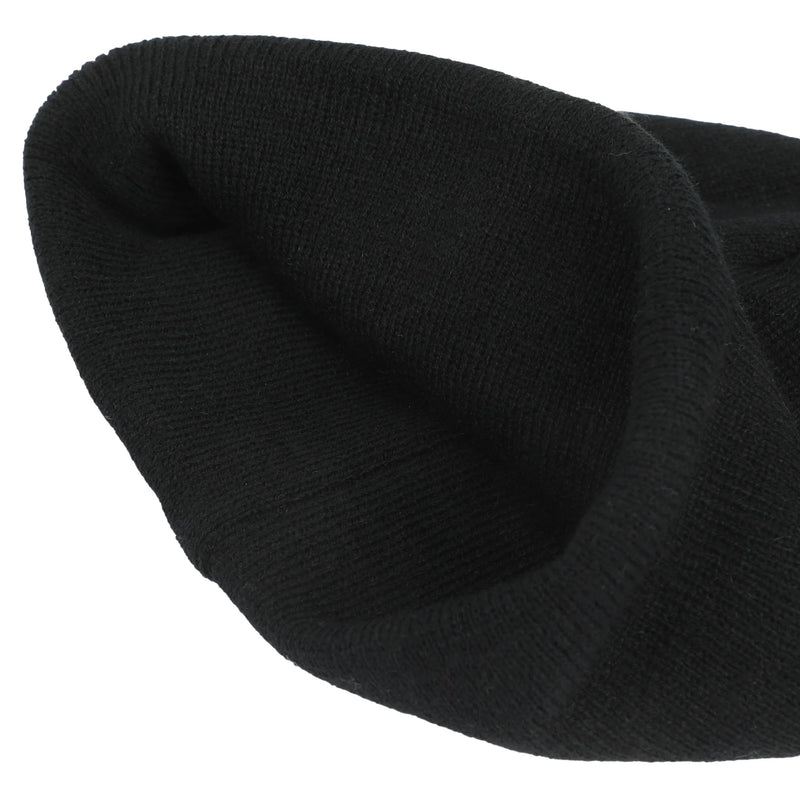 DC Comics Batman Logo Embroidered Black Cuff Beanie