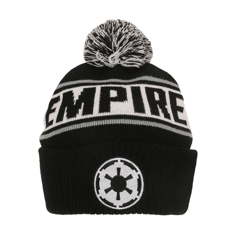 Star Wars Galactic Empire Black Cuff Pom Beanie
