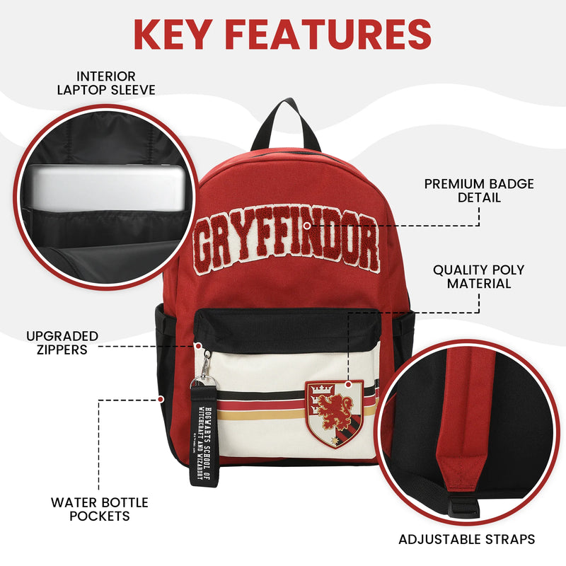 Harry Potter Gryffindor Crest 16.5-Inch Backpack