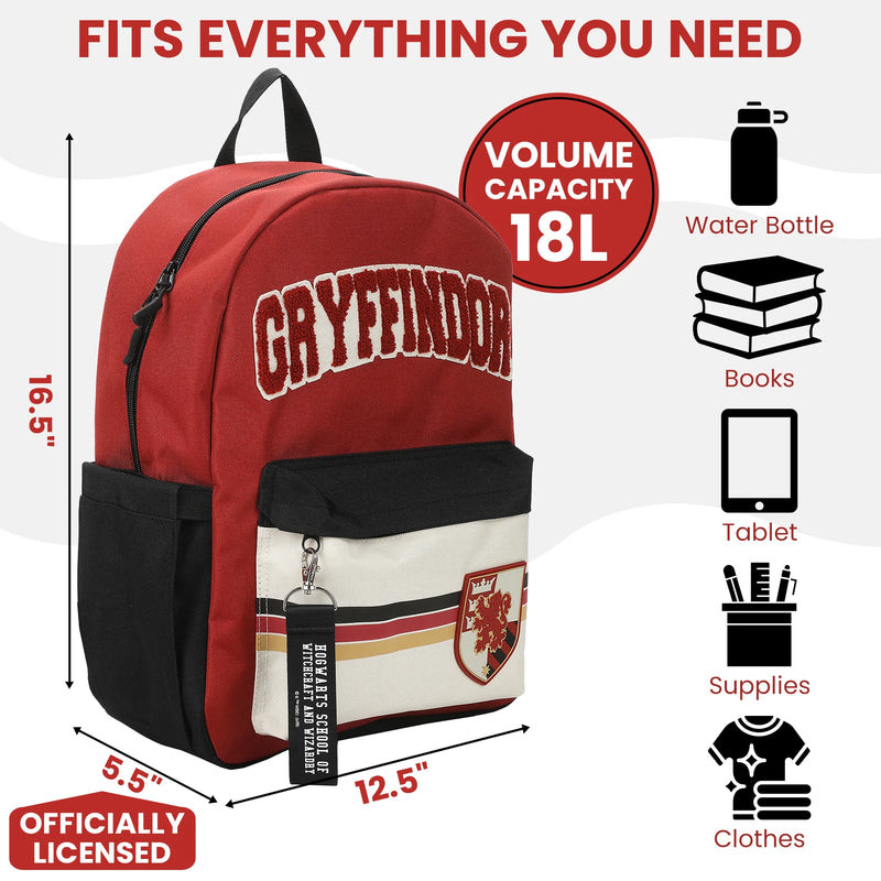 Harry Potter Gryffindor Crest 16.5-Inch Backpack