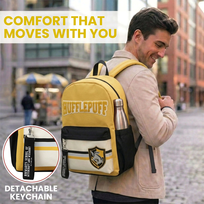 Harry Potter Hufflepuff Crest 16.5-Inch Backpack