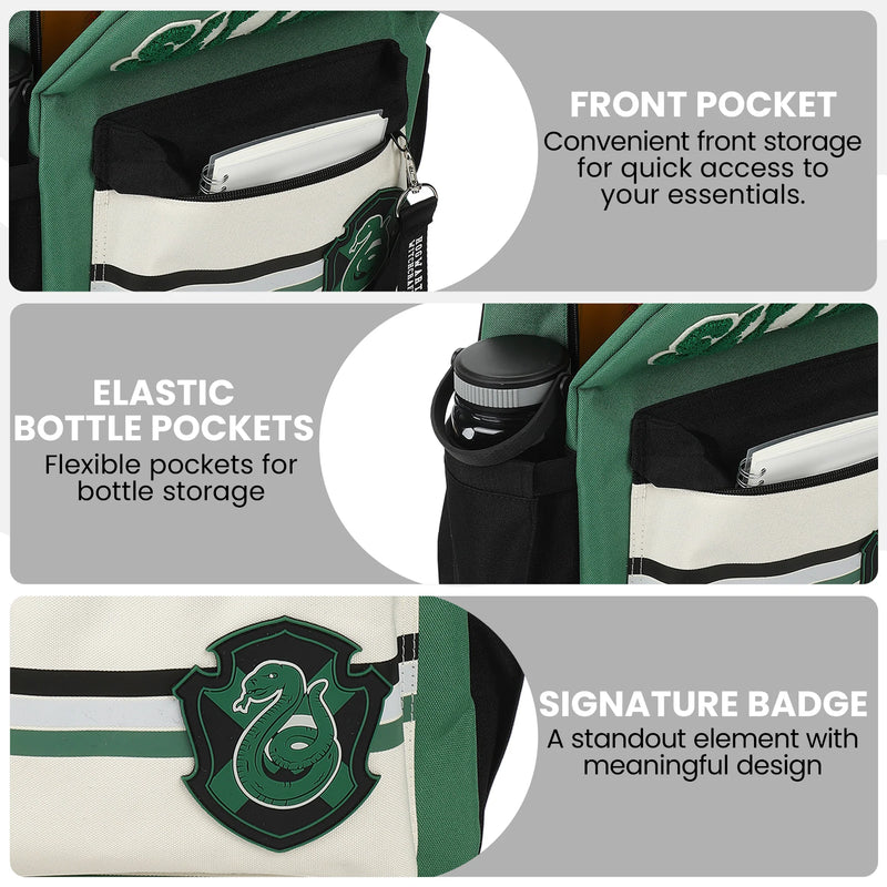 Harry Potter Slytherin Crest 16.5-Inch Backpack