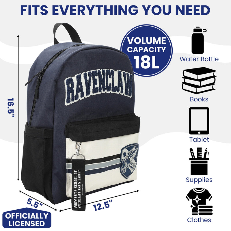 Harry Potter Ravenclaw Crest 16.5-Inch Backpack