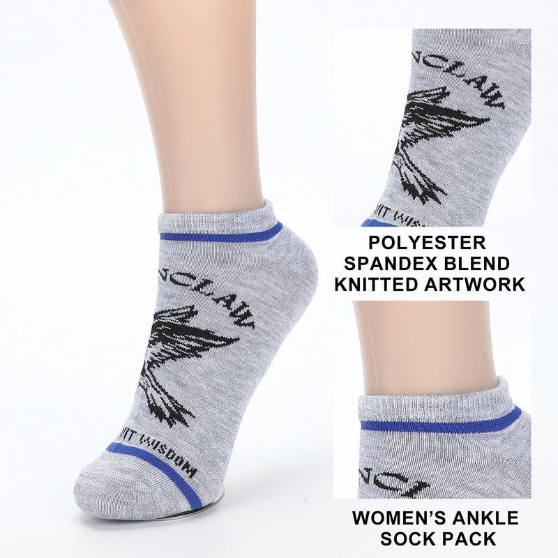 Harry Potter Ravenclaw Women’s Ankle Socks – 5 Pair Pack