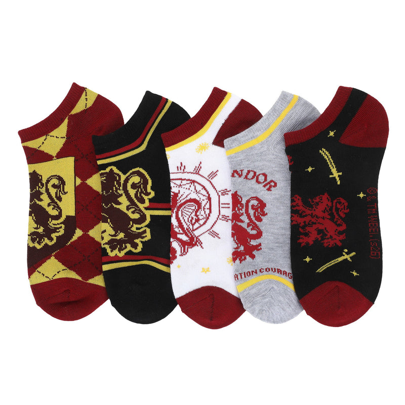 Harry Potter Gryffindor Women’s Ankle Socks – 5 Pair Pack