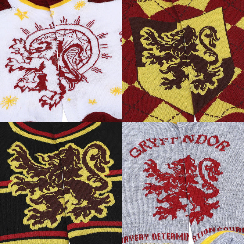 Harry Potter Gryffindor Women’s Ankle Socks – 5 Pair Pack