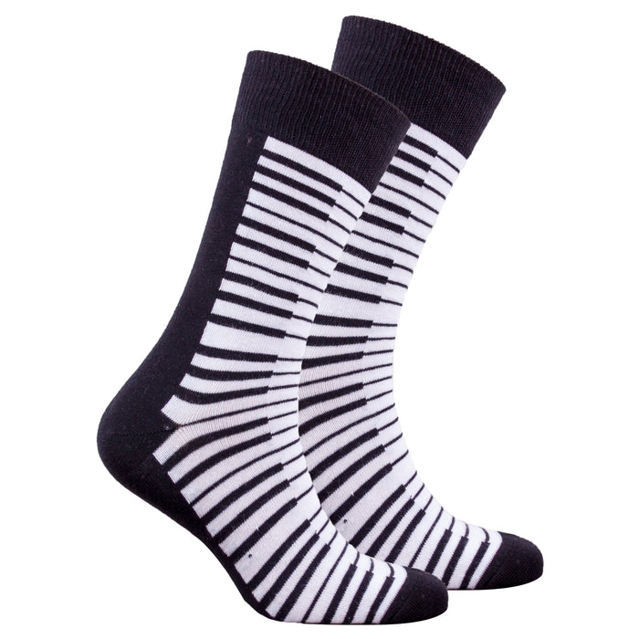 Socks n Socks Piano Mens Crew Socks