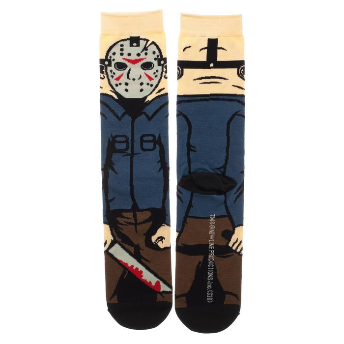 Jason Friday The 13th Animigos 360 Character Mens Crew Socks