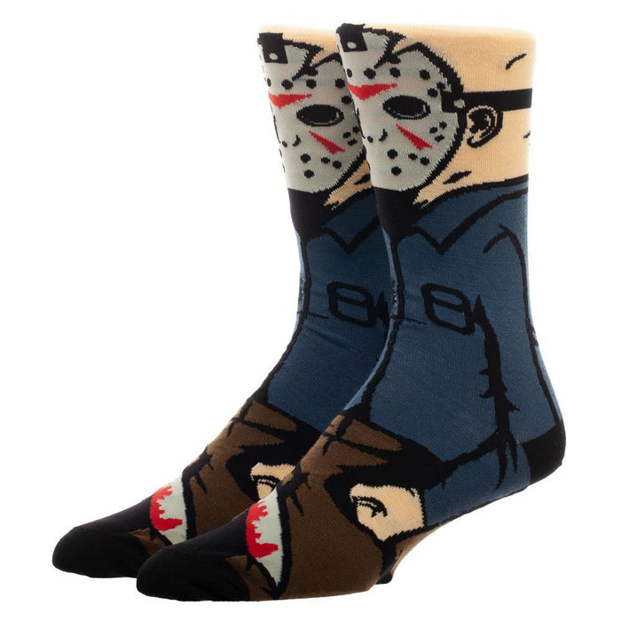 Jason Friday The 13th Animigos 360 Character Mens Crew Socks