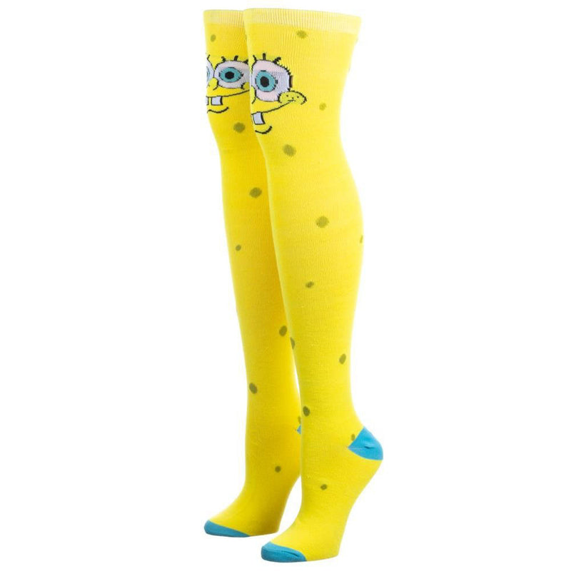 Bioworld SpongeBob Womens Over The Knee Socks