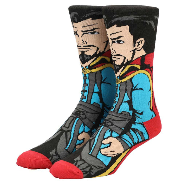 Bioworld Marvel Dr. Strange Animigos 360 Mens Crew Socks