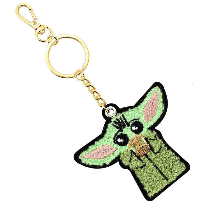 Bioworld Star Wars The Mandalorian Grogu Patch Keychain