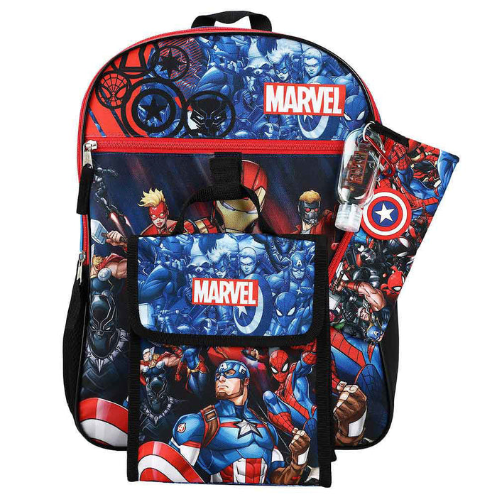 Bioworld Marvel Universe Kids Backpack, Set of 6 pieces