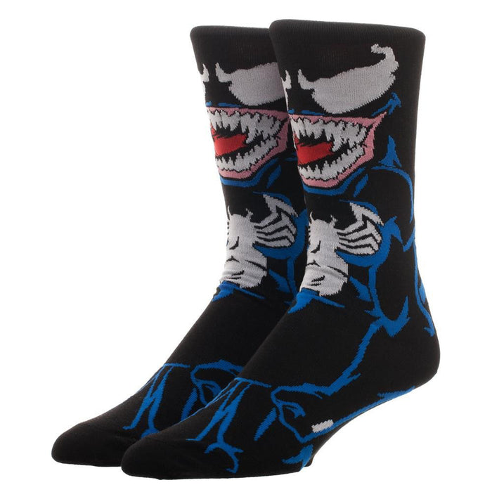 Bioworld Marvel Venom Animigos 360 Mens Crew Socks