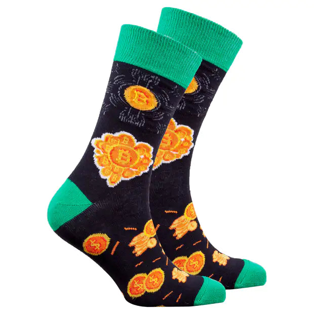 Socks n Socks Bitcoin Mens Crew Socks