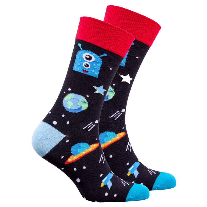 Socks n Socks Aliens Mens Crew Socks