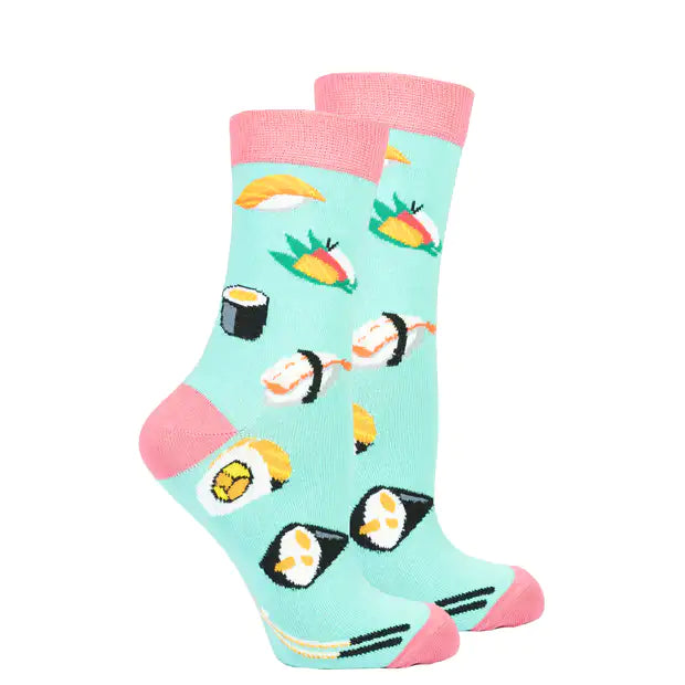 Socks n Socks Sushi Time Womens Crew Socks