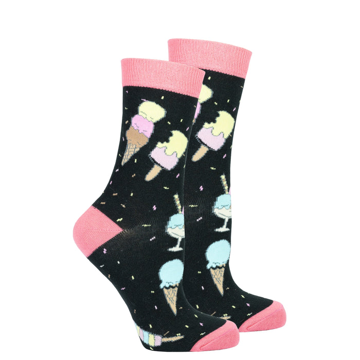 Socks n Socks Ice Cream Paradise Womens Crew Socks