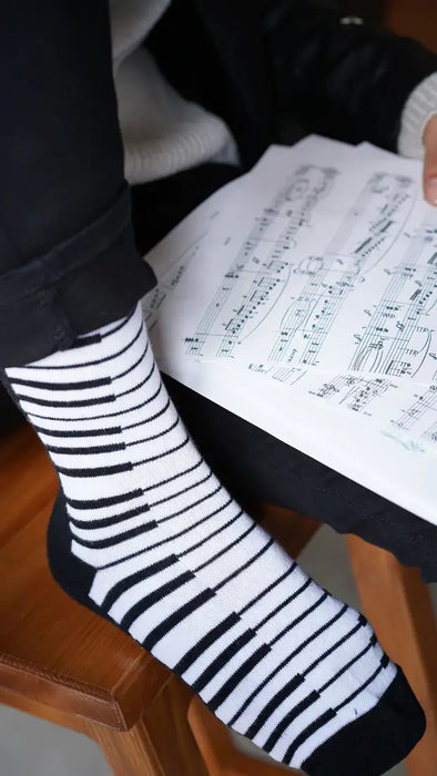 Socks n Socks Piano Womens Crew Socks