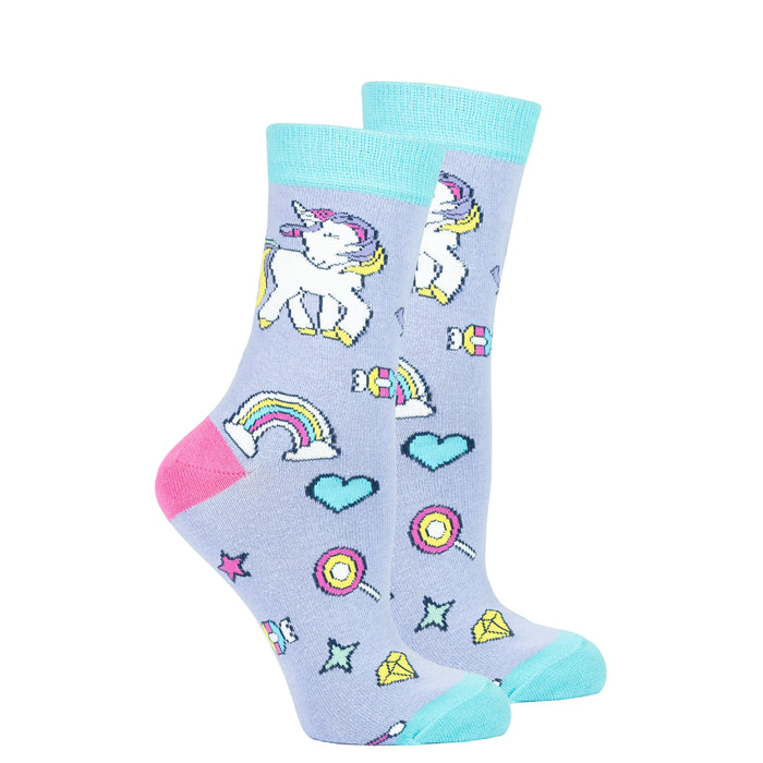 Socks n Socks Unicorn Womens Crew Socks