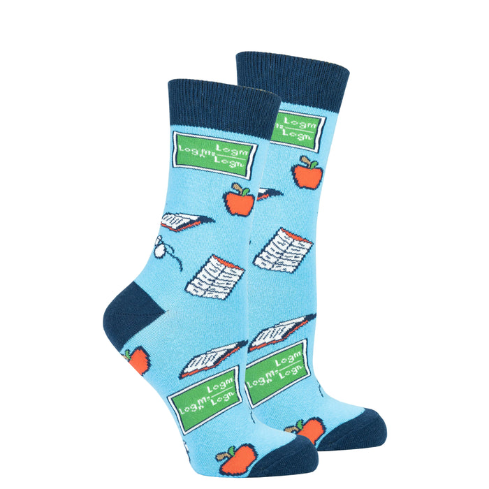 Socks n Socks Teacher Womens Crew Socks