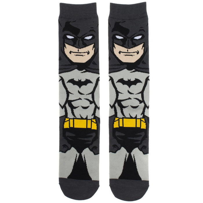 Bioworld DC Batman Dark Knight Animigos 360 Mens Crew Socks