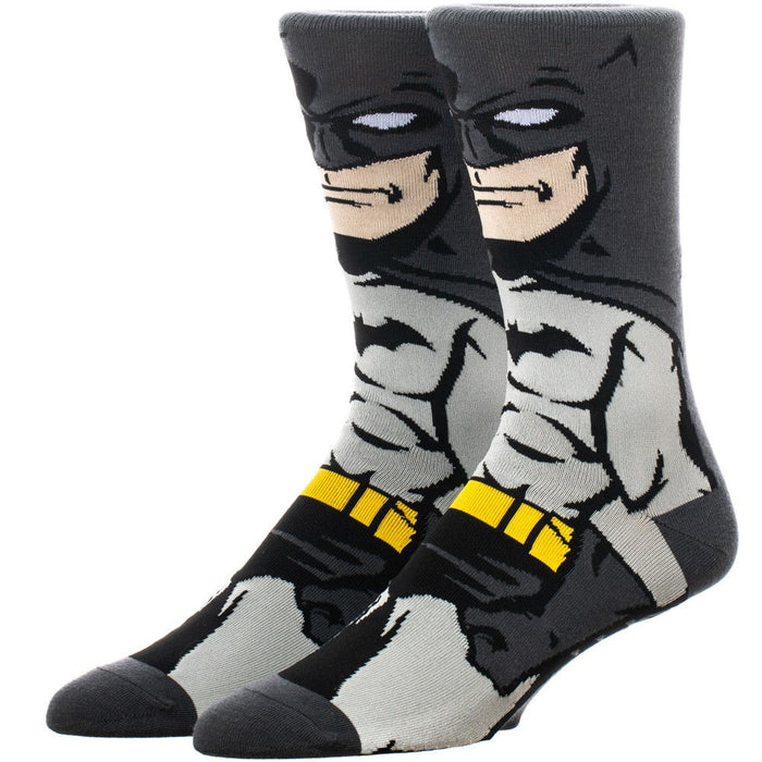 Bioworld DC Batman Dark Knight Animigos 360 Mens Crew Socks