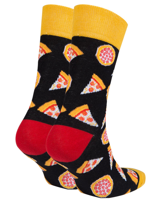 Socks n Socks Pizza Mens Crew Socks