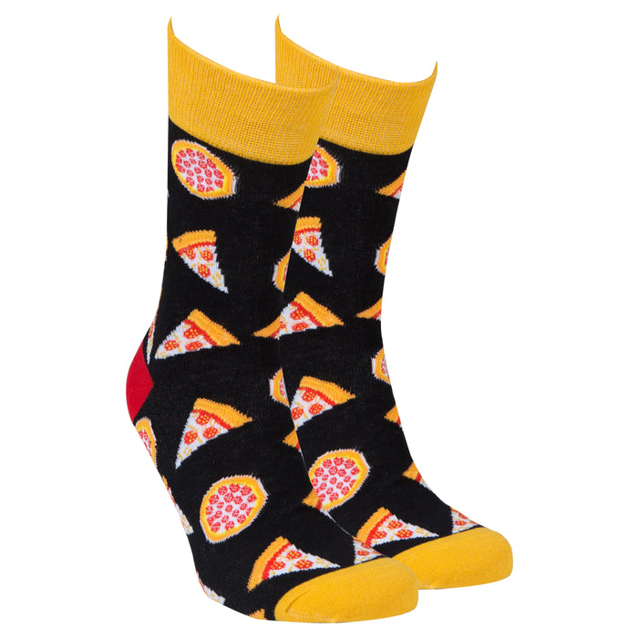 Socks n Socks Pizza Mens Crew Socks