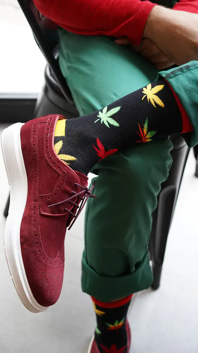 Socks n Socks Colorful 420 Mens Crew Socks